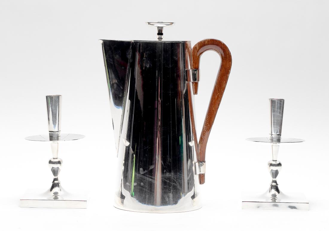 Tommi Parzinger Coffee Pot & Candlesticks, 3 PCs (1 of 7)