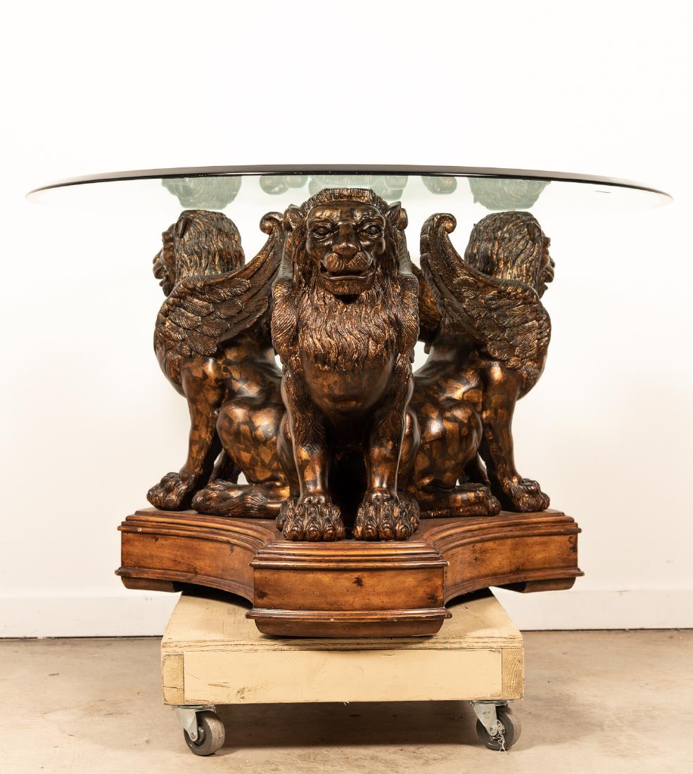 Maitland Smith Glass Top Dining/Center Table (1 of 5)