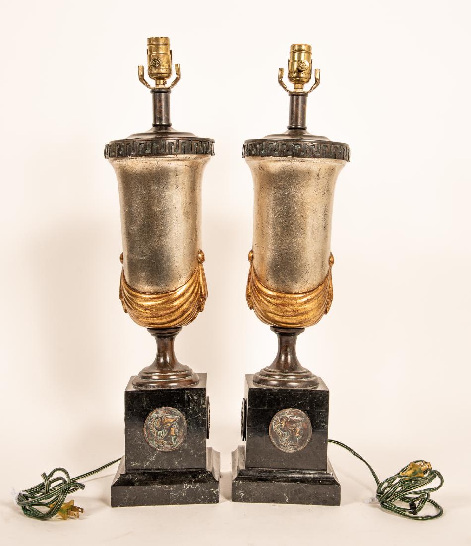 Two Maitland Smith Urn Form Table Lamps w/ Swags (1 of 7)