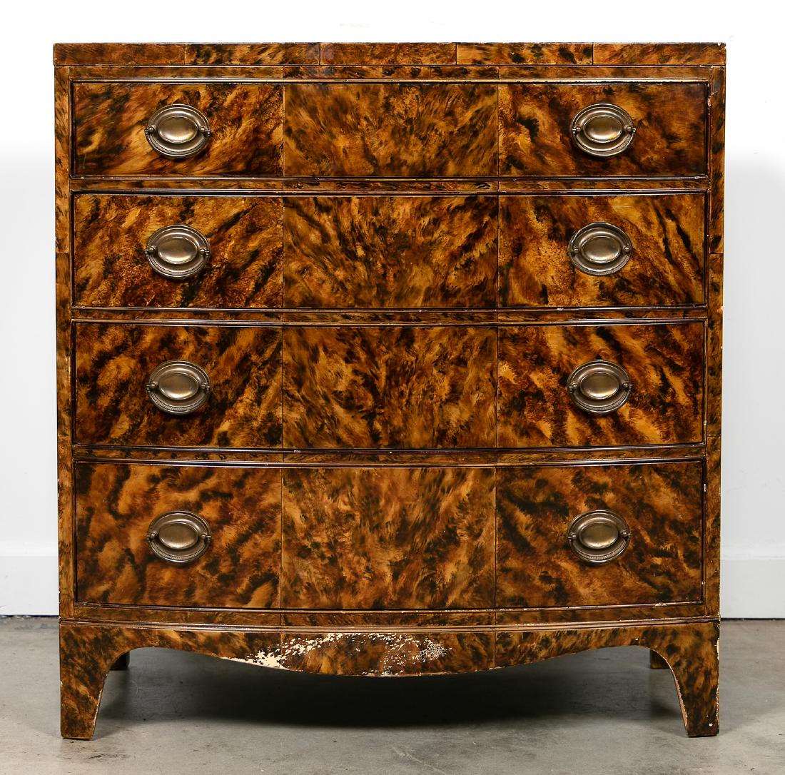 Henredon Faux Tortoiseshell Four Drawer Chest (1 of 6)
