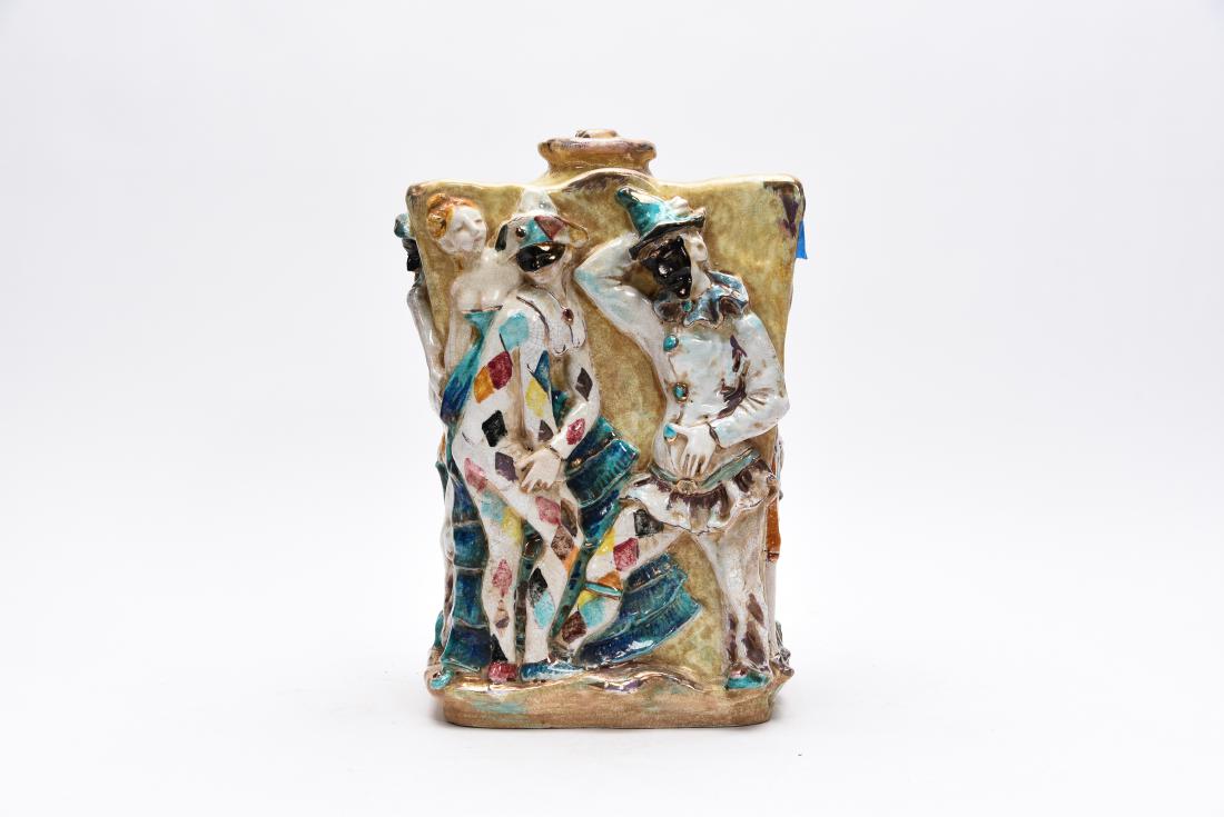 Professor Eugenio Pattarino Pottery Jester Vase (1 of 9)