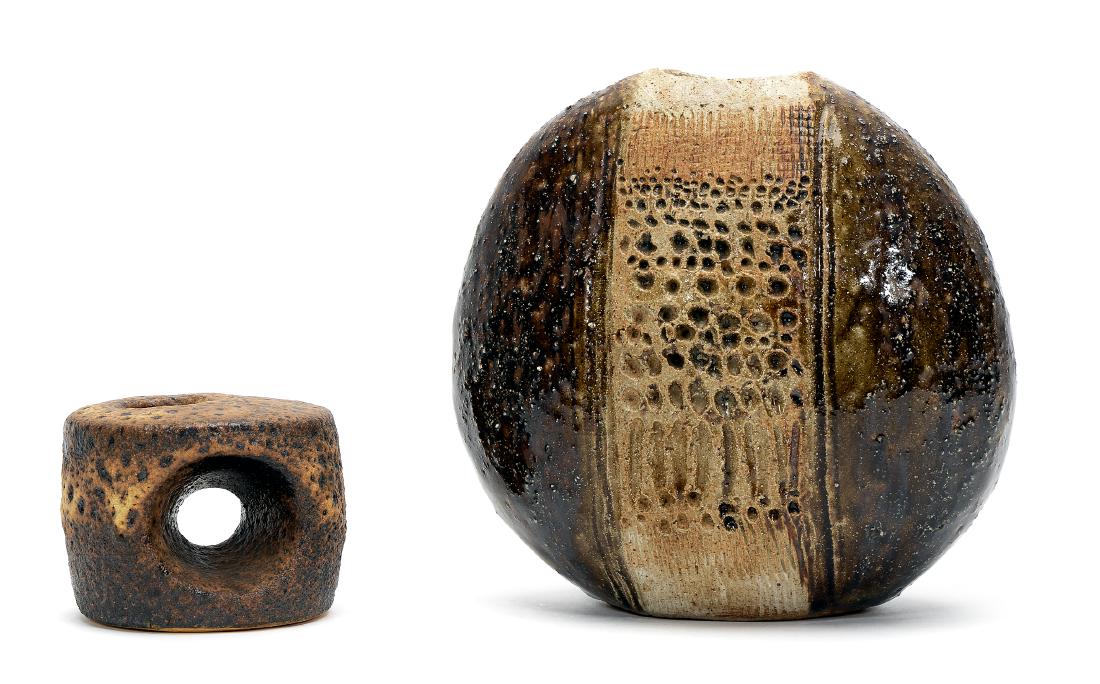 Two Mid Century Modern Studio Pottery Vases (1 of 5)