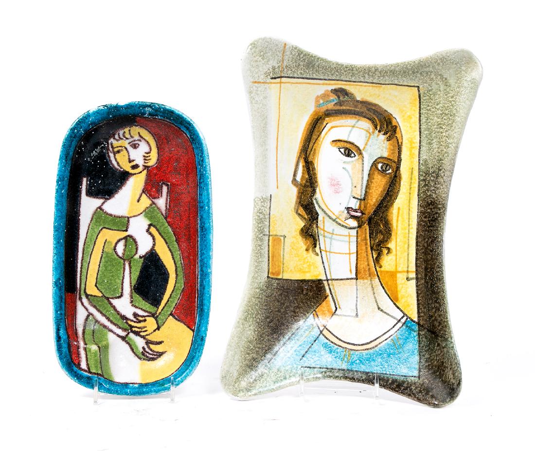 Two Alvina Bagni for Raymor Portrait Trays (1 of 4)