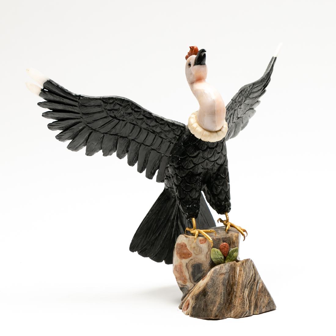 Hand Carved Multi-Stone Condor Bird Figure (1 of 3)