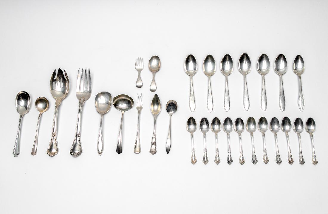 29 PCs Miscellaneous Sterling Flatware (1 of 6)