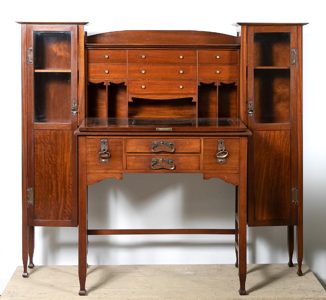 English Arts & Crafts Ladies Secretary Bookcase (1 of 6)