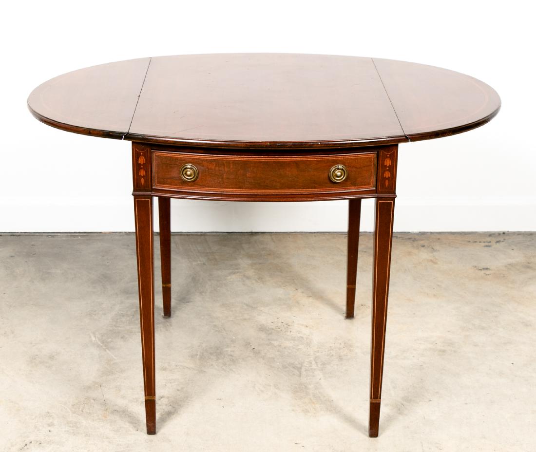 19th C. Oval Mahogany Pembroke Table (1 of 9)