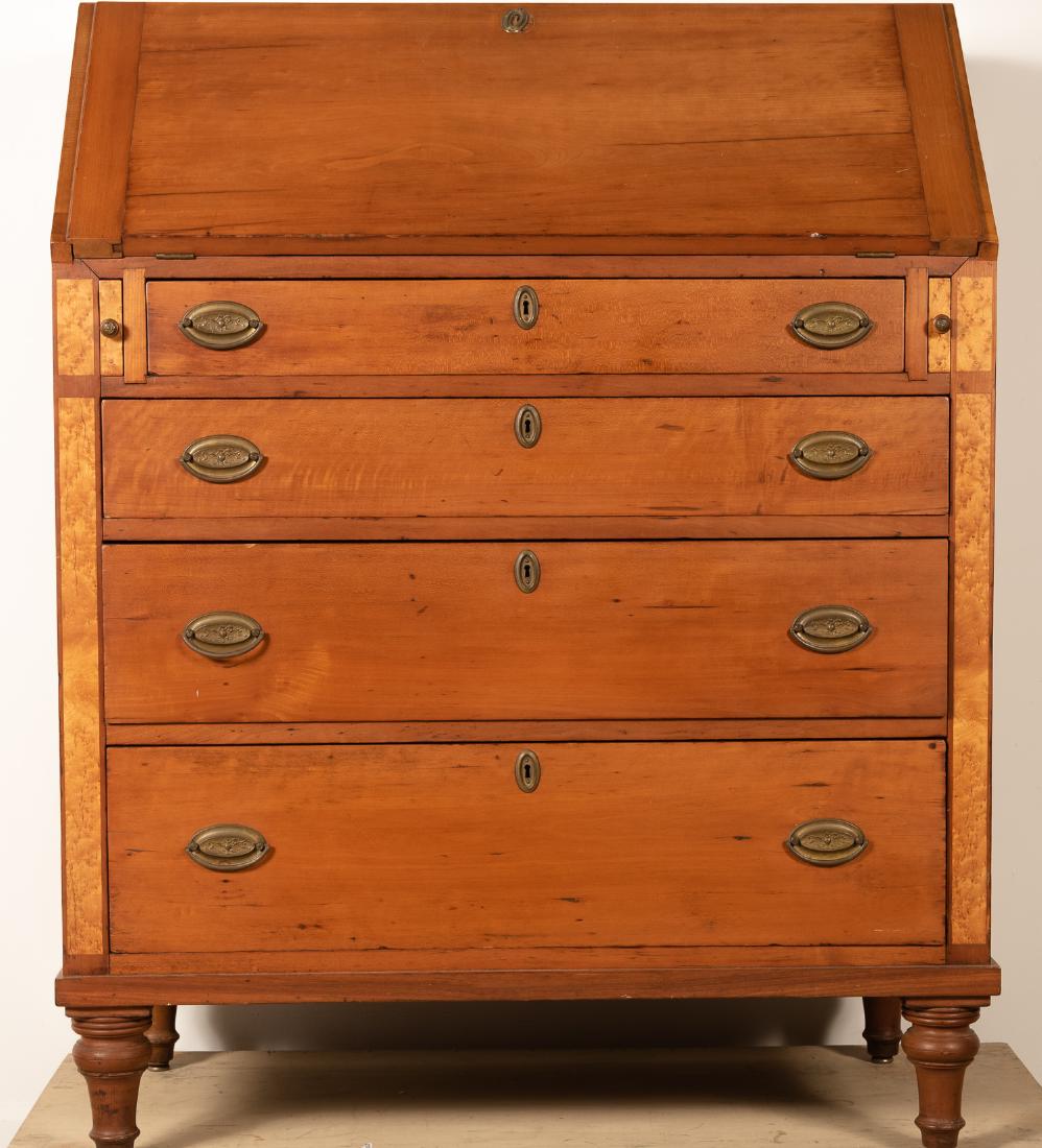 Chippendale Drop Front Secretary Desk, 19th C. (1 of 7)