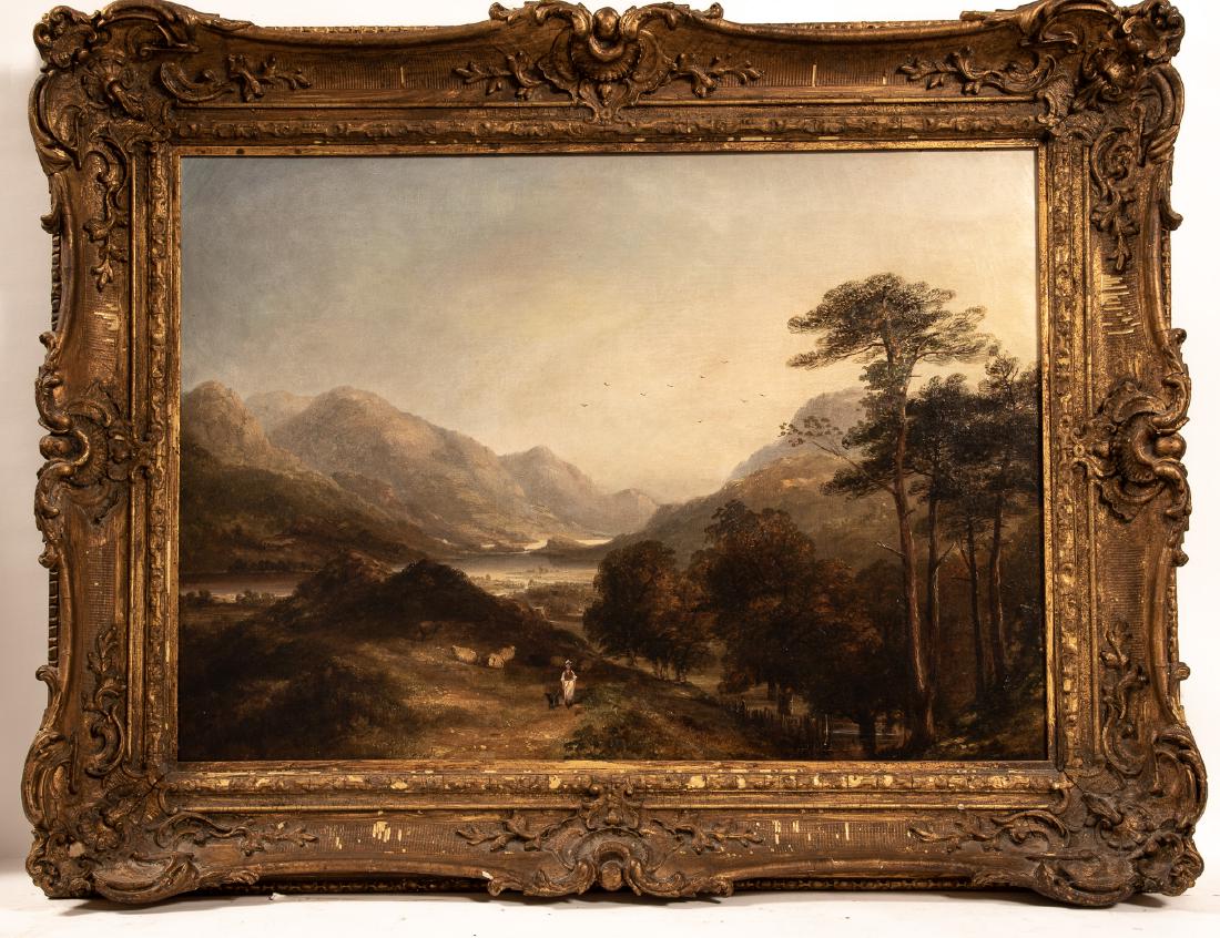 James Poole, 19th C. British Mountain View Oil (1 of 9)