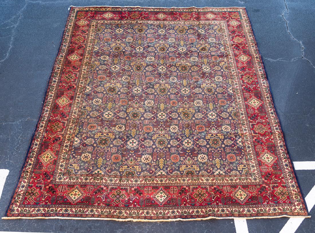 Hand Woven Tabriz Rug Or Carpet 11 X 9