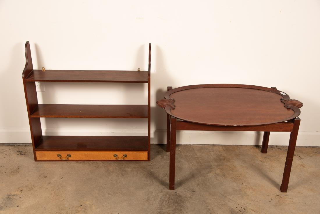 Bretschneider Shell Tray Table & Hanging Shelf (1 of 7)