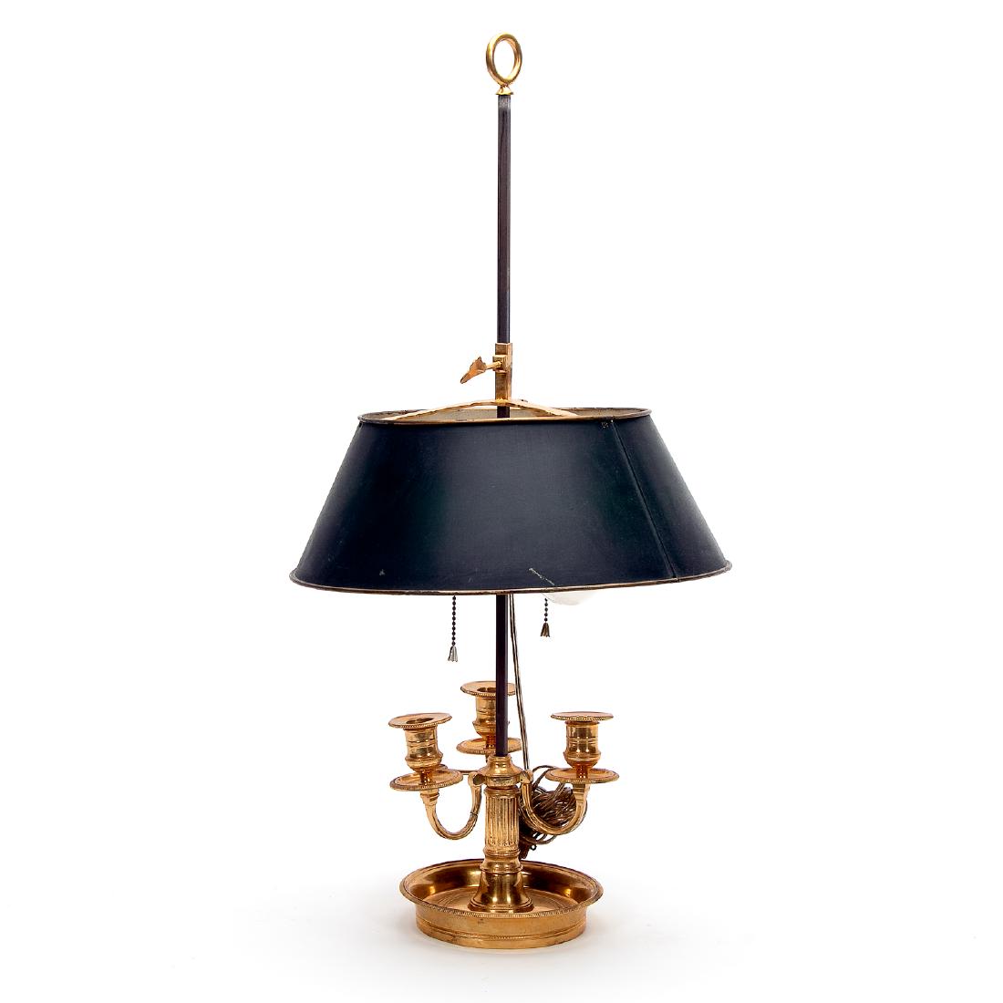 Neoclassical French Ormolu Bouilotte Lamp (1 of 2)