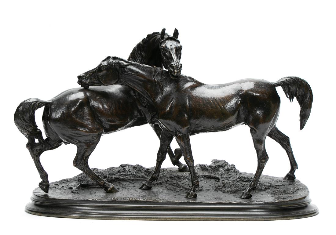 After PJ Mene, "L'Accolade", Signed Bronze (1 of 3)