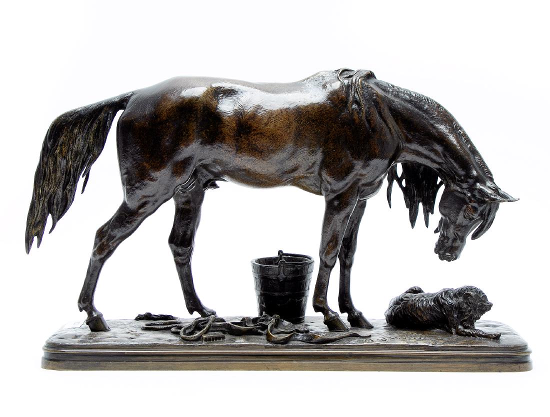 Henri-Alfred Jacquemart Bronze Horse Sculpture (1 of 4)