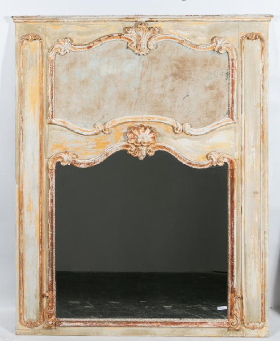 19th c. French Trumeau Mirror (1 of 3)