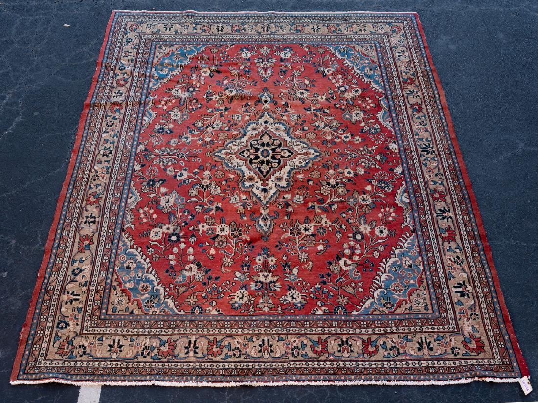 Hand Woven Tabriz Rug or Carpet, 11' 3" x 8' 9" (1 of 3)