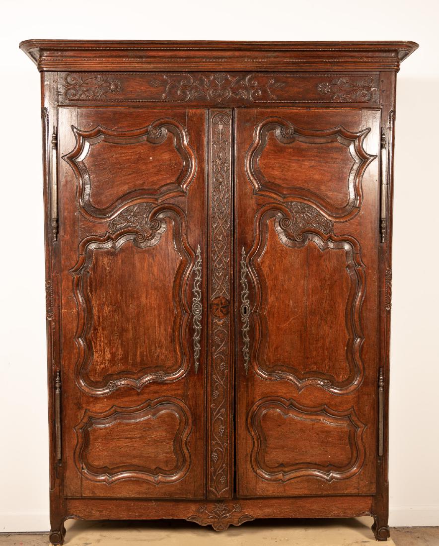 18th/19th C. Provincial Louis XV Armoire (1 of 16)
