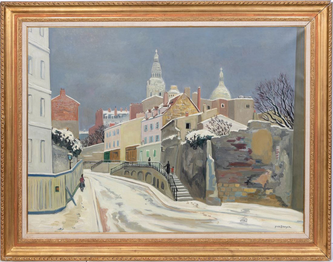 Yves Brayer, Signed Oil, View on Sacré-Coeur (1 of 3)