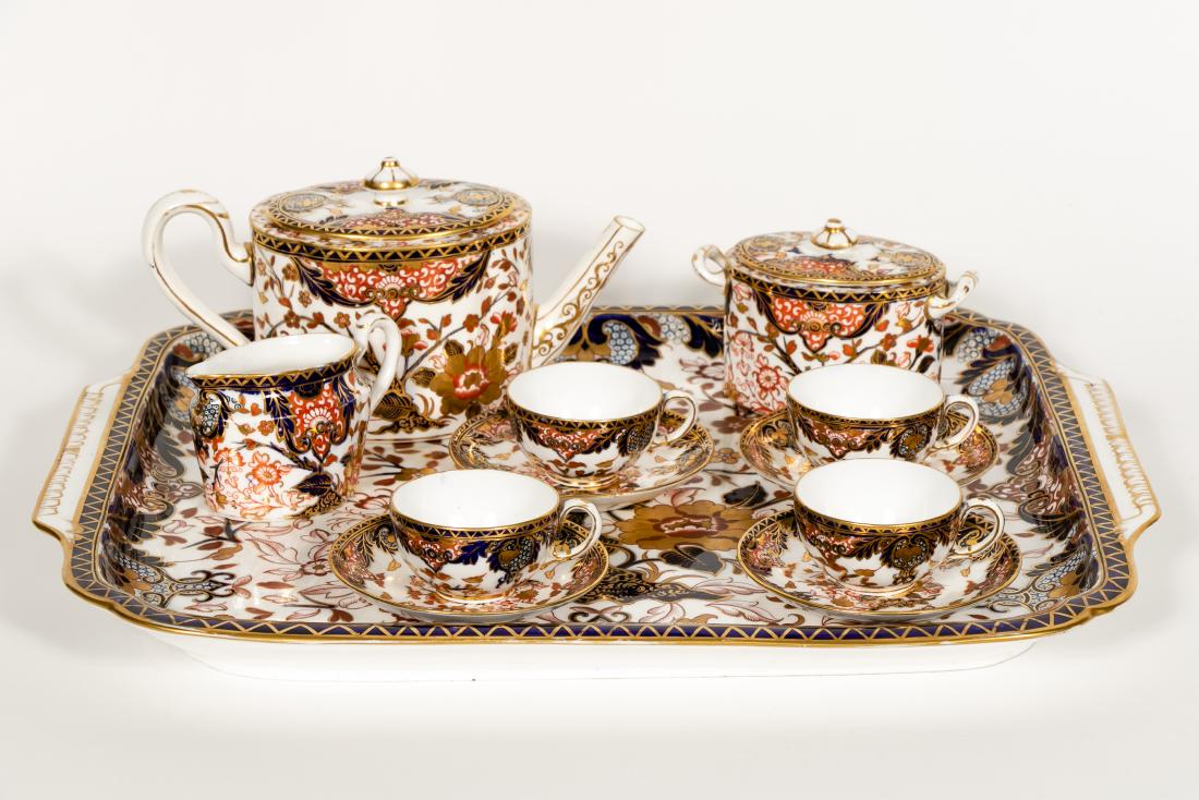 12 PC Royal Crown Derby Imari Porcelain Tea Set (1 of 20)