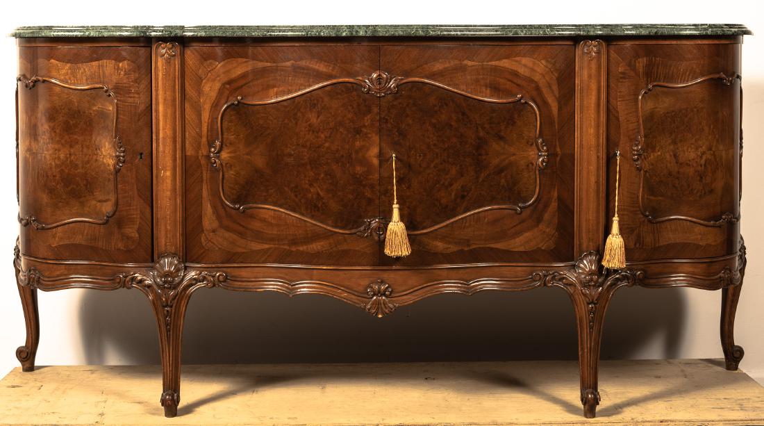 Louis XV Style Marble Top Enfilade Sideboard (1 of 9)