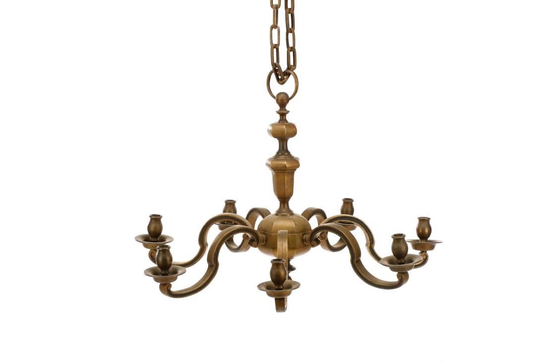 Dutch Baroque Brass 7-Light Chandelier (1 of 6)