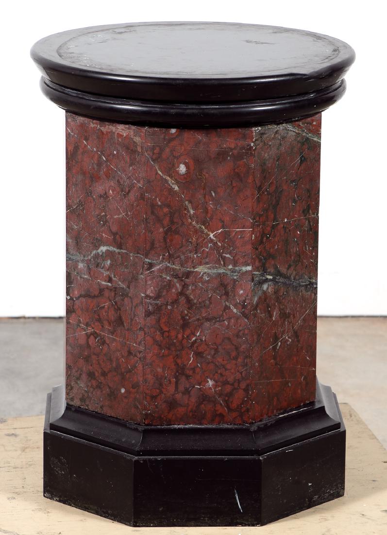 Octagonal Marble Table w/Rotating Top (1 of 2)