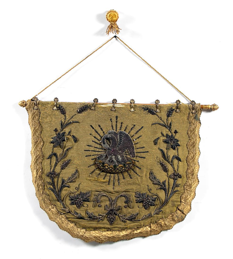 Ecclesiastical Embroidered Silk Hanging (1 of 4)