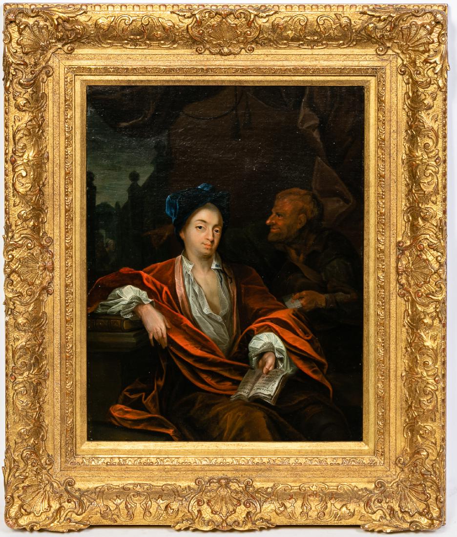 Very Fine 18th C. Allegory Oil on Canvas (1 of 6)