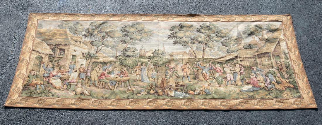 Hand Woven Aubusson Style Multi-Figural Tapestry (1 of 2)