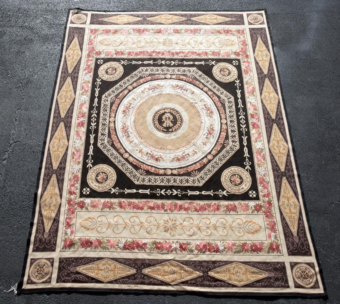 20th C. Hand Woven Aubusson Style Tapestry or Rug (1 of 2)