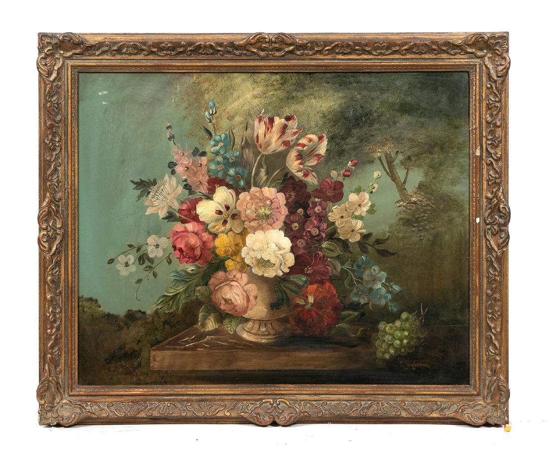 Dutch Style Floral Still Life, E. Vanderman (1 of 4)