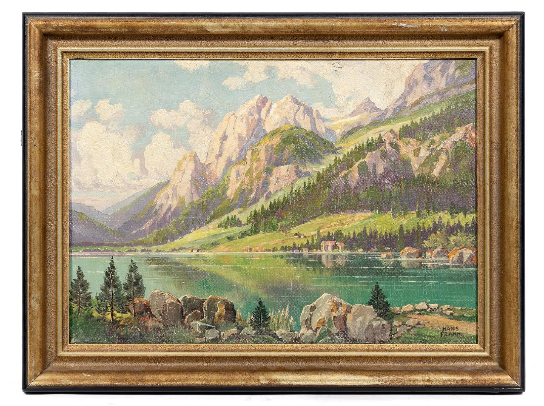 Hans Frahm Signed O/C Landscape (1 of 4)