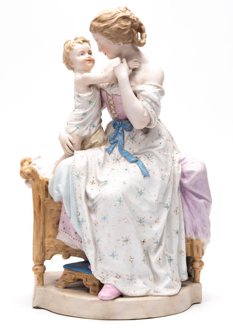 KPM Porcelain Figure of Seated Woman & Child (1 of 7)