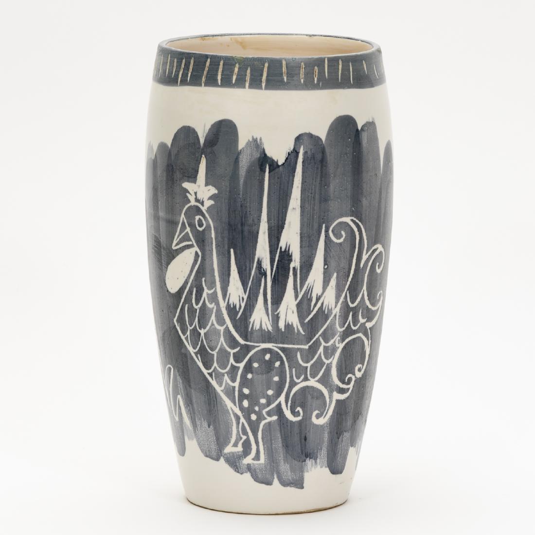 Roger Capron Vallauris Pottery Rooster Vase (1 of 8)