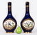 Pair, Cobalt Lidded Bottle Vases w/ Bird Motif - 2