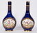 Pair, Cobalt Lidded Bottle Vases w/ Bird Motif - 4