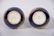 Pair, Cobalt Lidded Bottle Vases w/ Bird Motif - 6