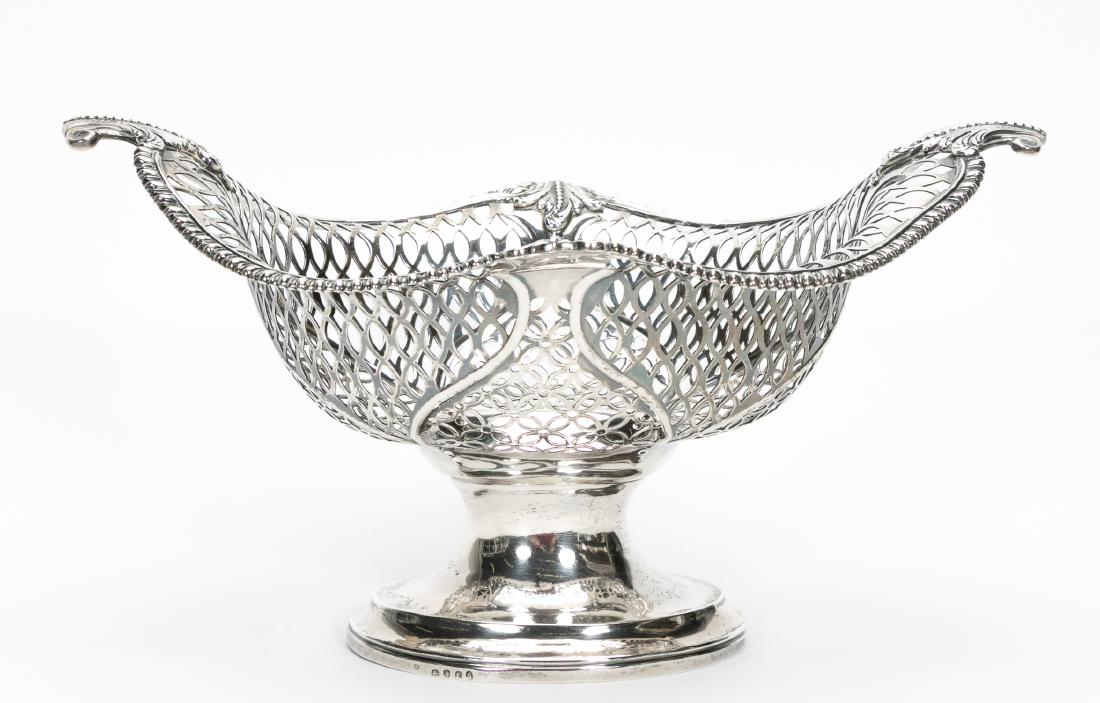 English Georgian Silver Reticulated Compote (1 of 9)