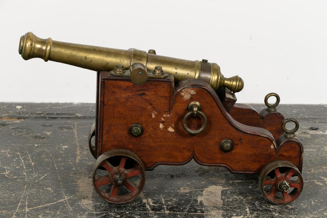 A. Robinson & Co. Bronze & Wood Signal Cannon (1 of 9)