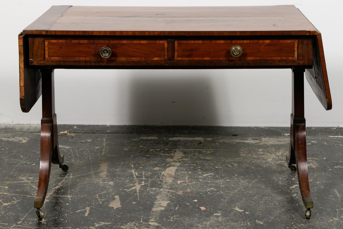 English Regency Mahogany Sofa Table, 19th Cent. (1 of 15)