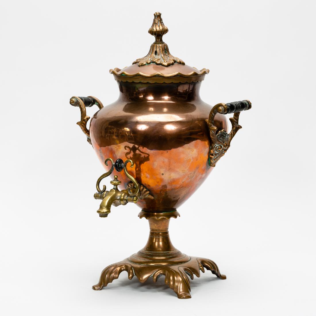 L. 19th C. English Copper Hot Water Urn (1 of 15)