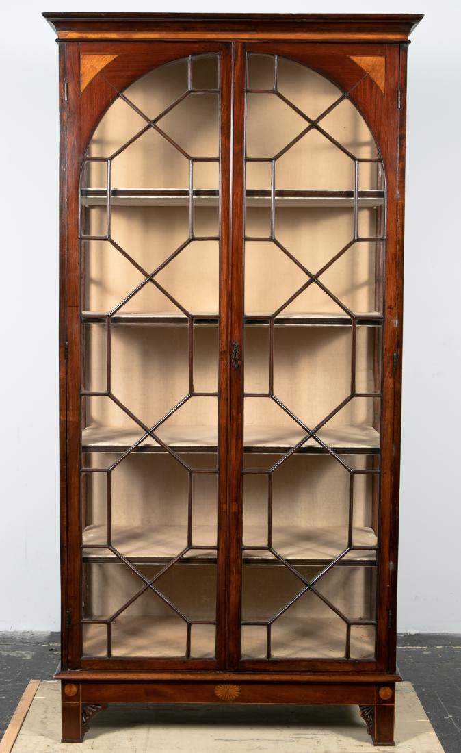 E. 20th C. English Inlaid Mahogany Display Cabinet (1 of 15)