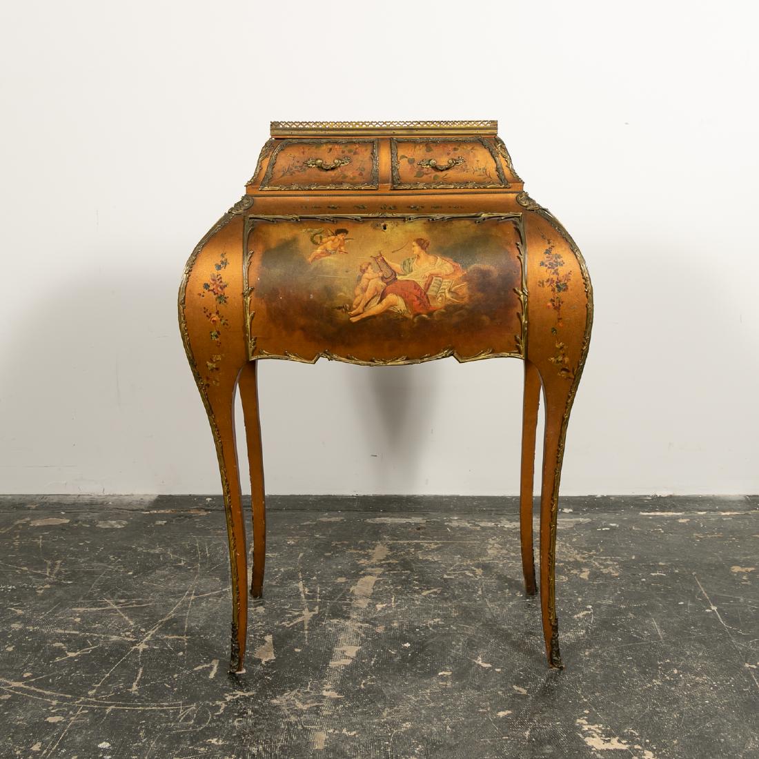 Louis XV Style Hand-Painted Ladies Desk, 20th C. (1 of 16)