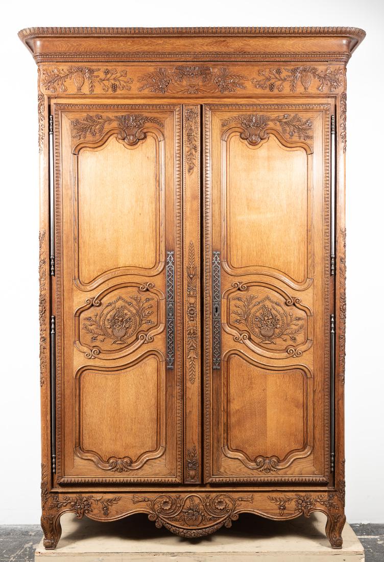 Louis XV Provincial Style Large French Armoire (1 of 15)