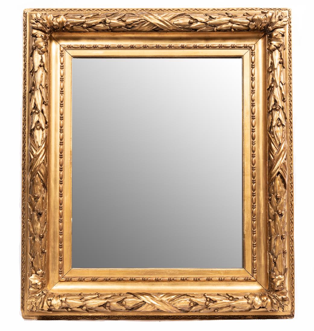Mid to Late 19th Century Gold Leaf & Berry Mirror (1 of 5)