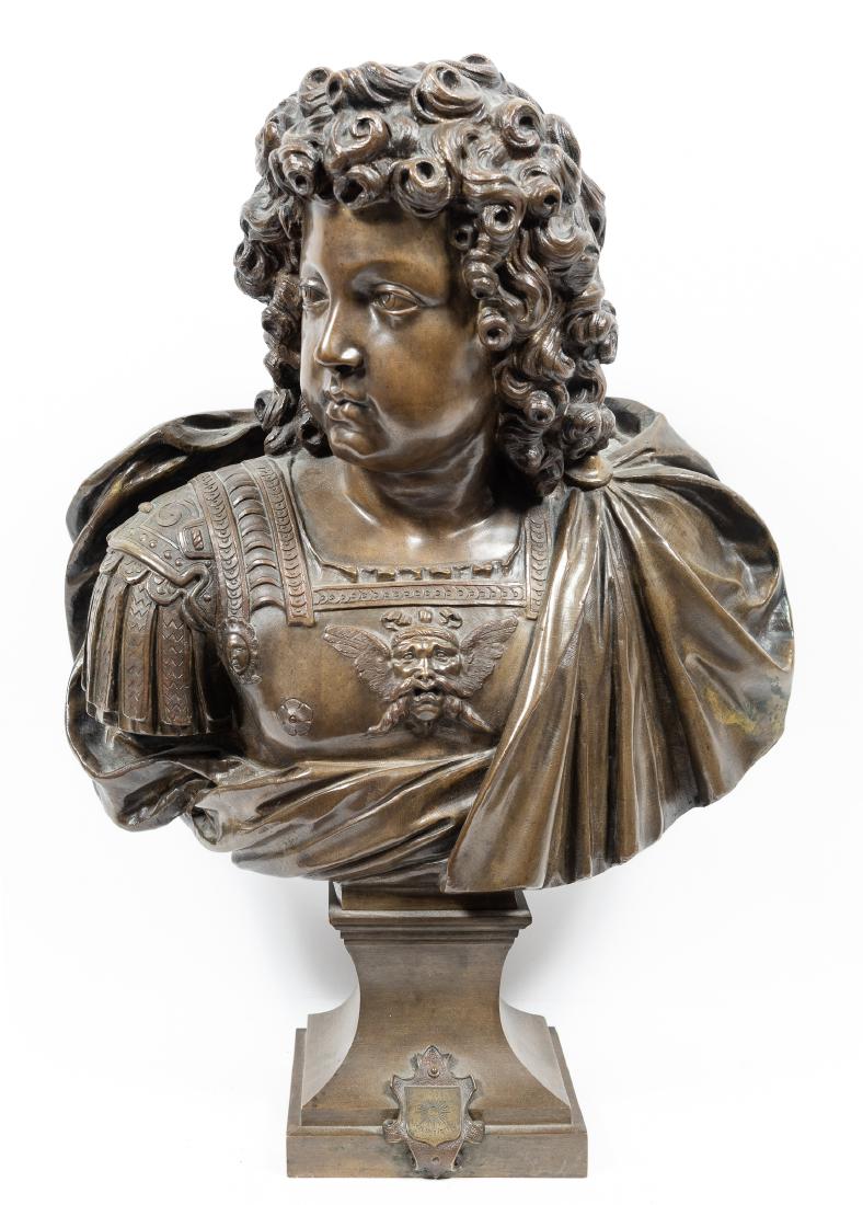 After Jacques Sarazin, Bronze Bust of Louis XIV (1 of 7)