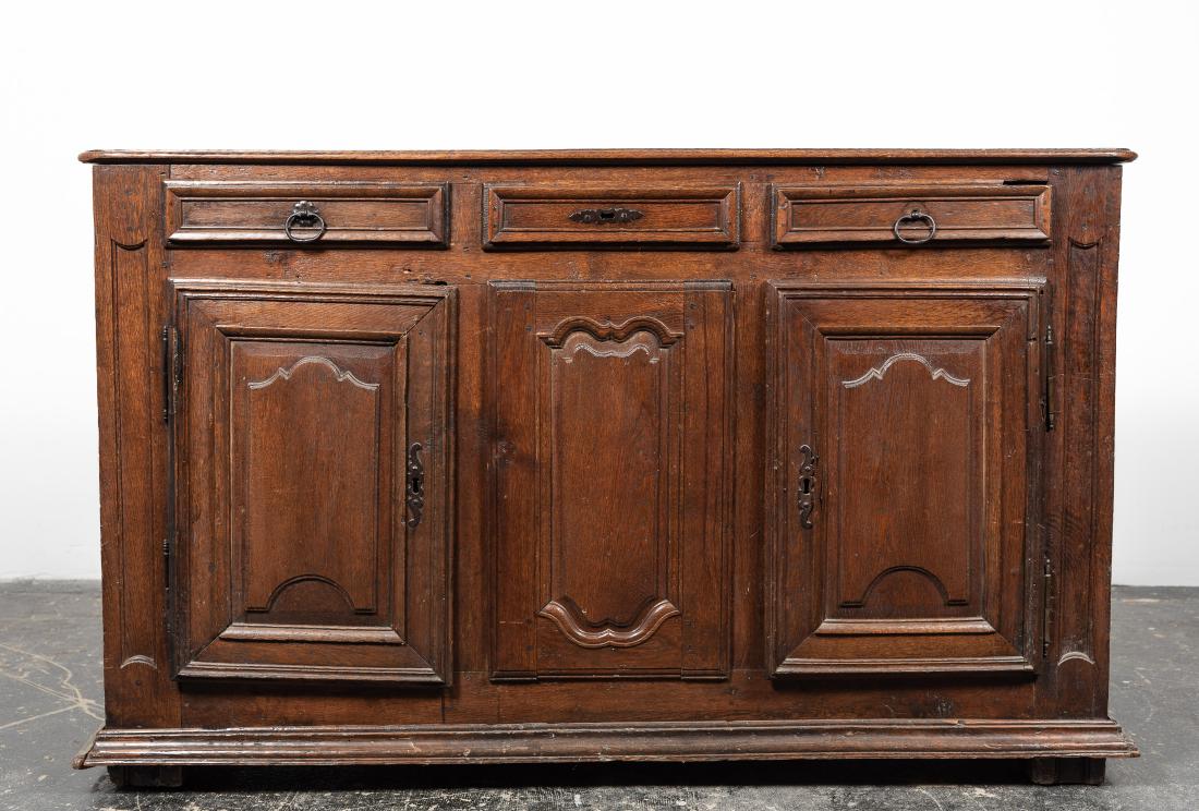 19th C. French Provincial Louis XV Buffet (1 of 12)