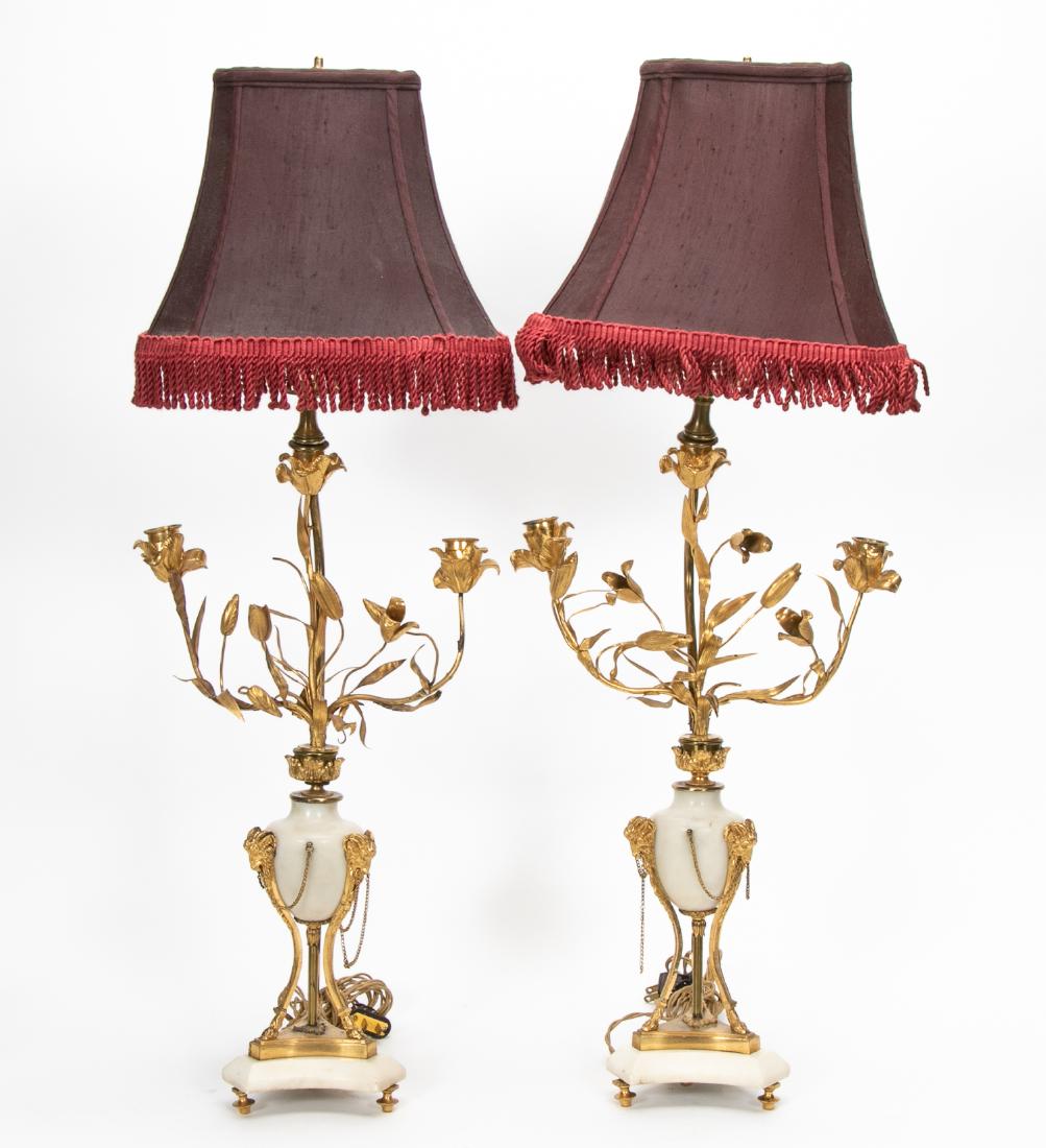 Pair, Converted Louis XVI Style Candelabras (1 of 6)
