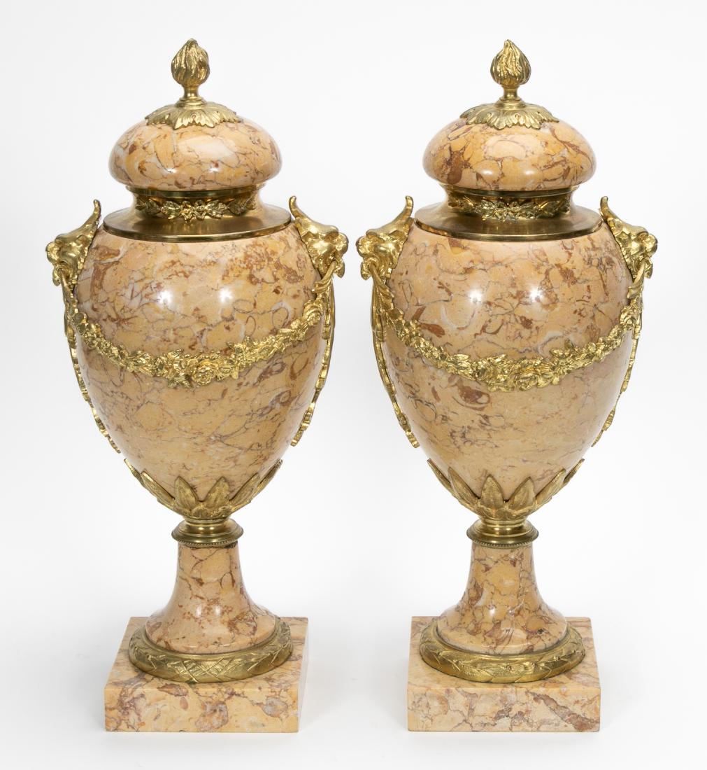 Pr, Marble & Dore Louis XVI Style Cassolettes (1 of 4)