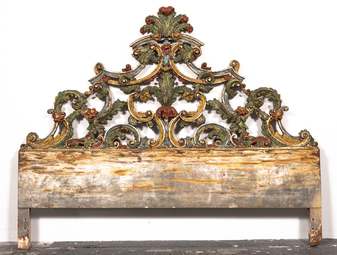 King Size Venetian Polychrome Headboard (1 of 10)